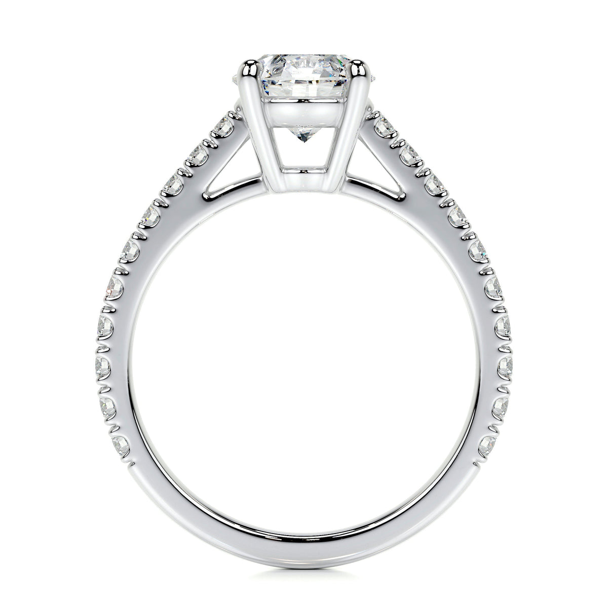 Bague de fiançailles ronde brillant VossAgin