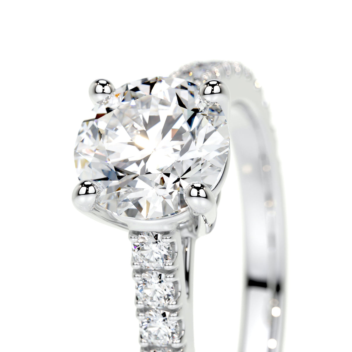 Bague de fiançailles ronde brillant VossAgin