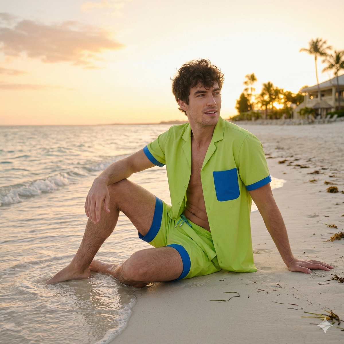 Camisa de botones entallada Capelle Miami