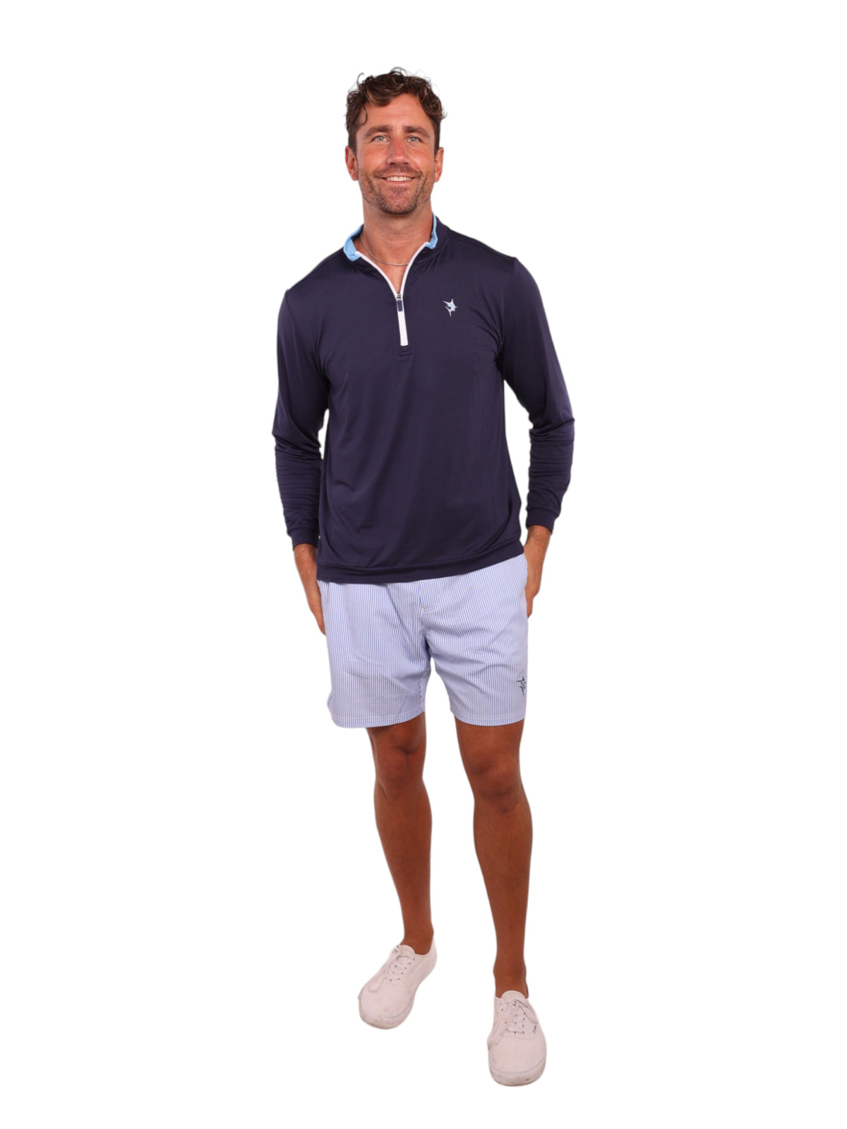 White Water Life Long Beach Quarter Zip ultrasuave y ligero