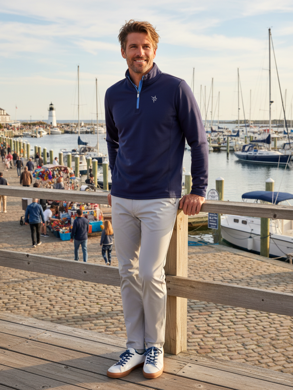 White Water Life Montauk Quarter Zip Mittelschwerer Komfort