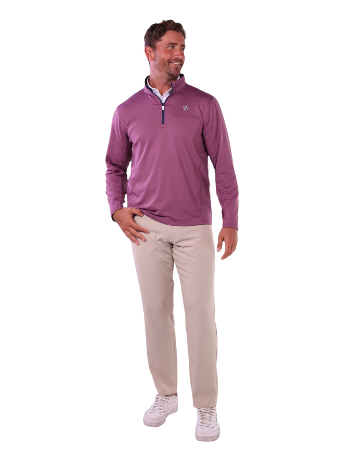 Sudadera Montauk Quarter Zip de White Water Life, comodidad de peso medio