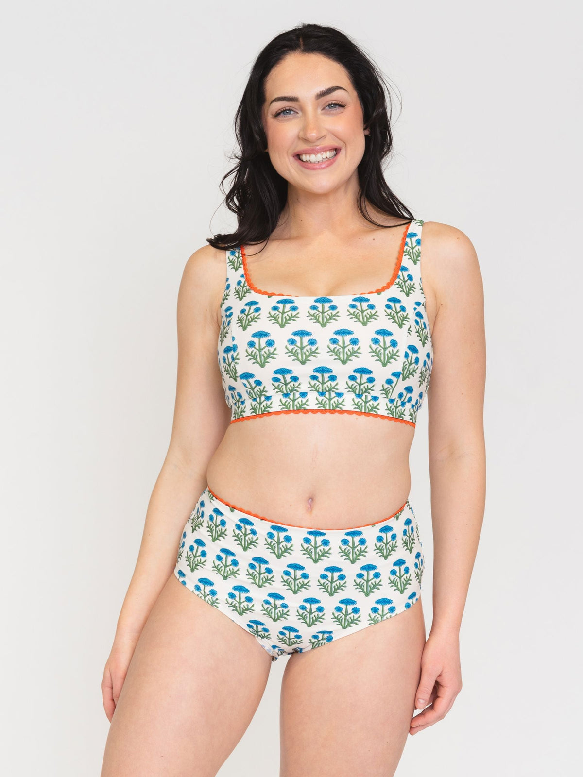 Top de traje de baño tipo bralette Margo de Lime Ricki
