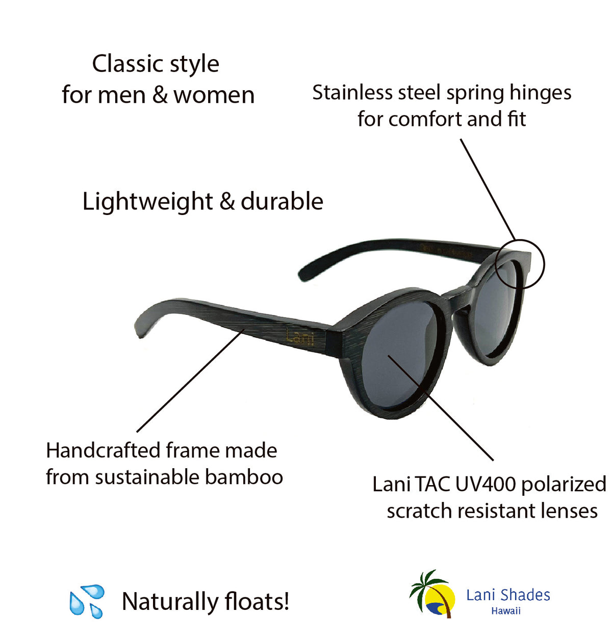 Lani Shades Hawaii - Lani Shades Hawaii Moana Iwa Sunglasses - View 3