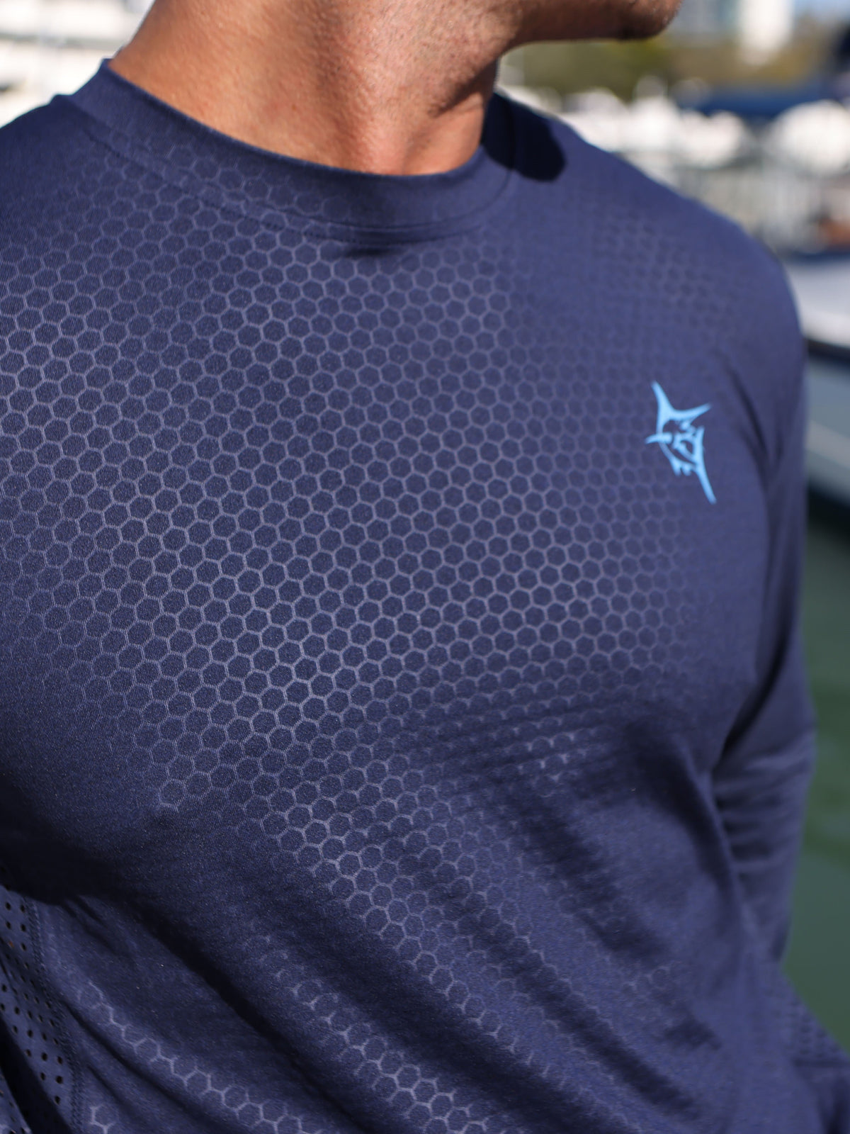 White Water Life NautiFlex Performance Tee Slate Blue