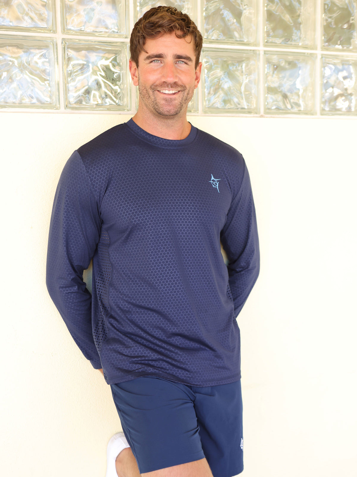 White Water Life NautiFlex Performance Tee Slate Blue