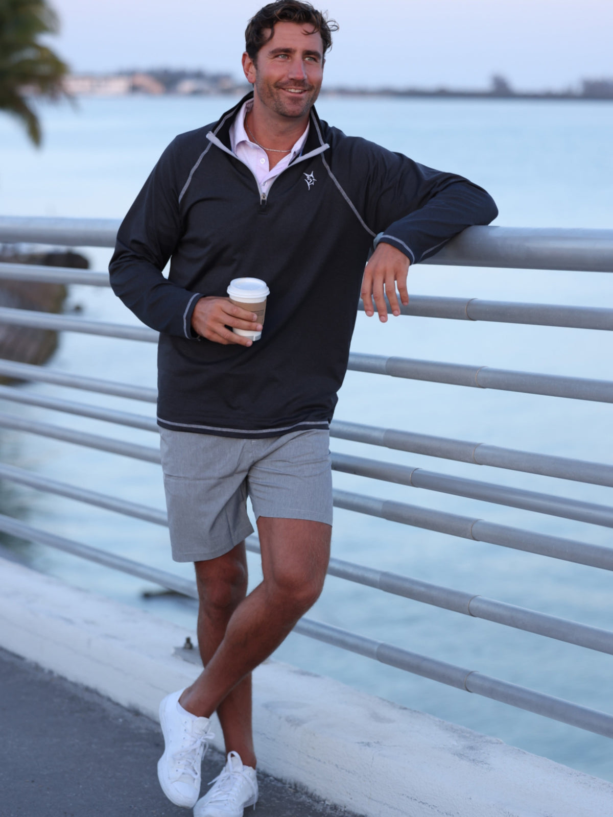 Pull zippé New Harbor White Water Life - Confort absolu
