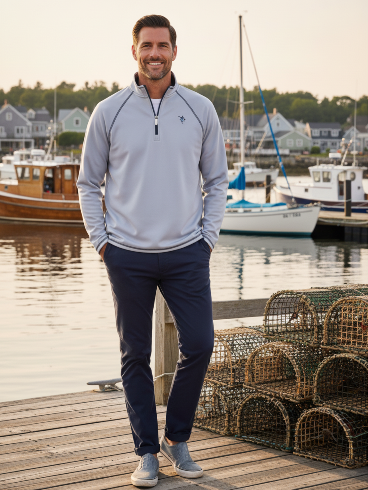 White Water Life New Harbor Quarter Zip Müheloser Komfort