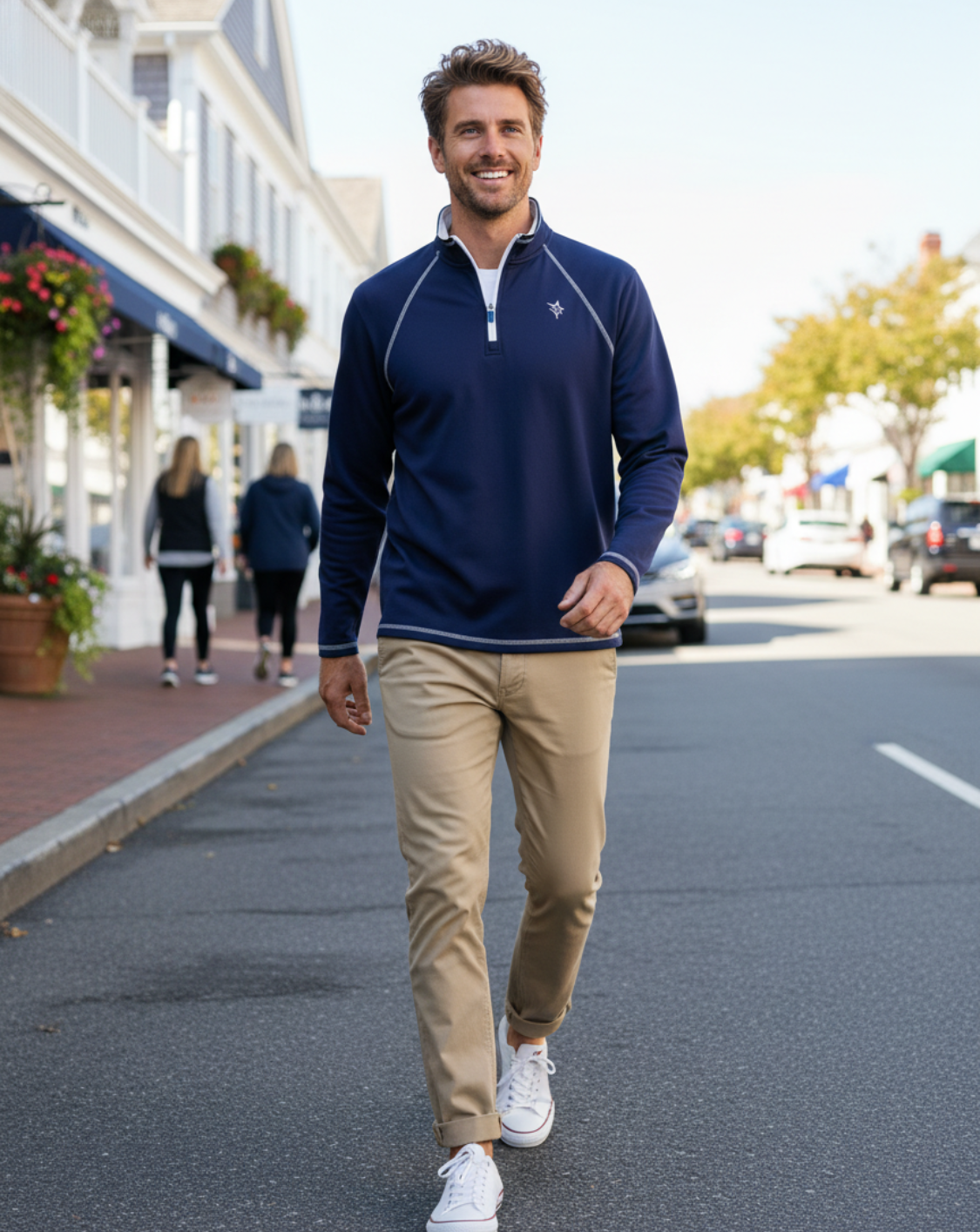 Pull zippé New Harbor White Water Life - Confort absolu