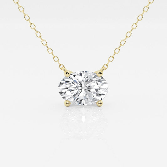 VossAgin Oval Solitaire Pendant