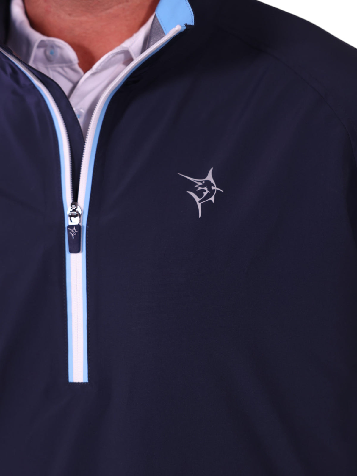Chaqueta impermeable con cierre de cuarto White Water Life Palm Beach