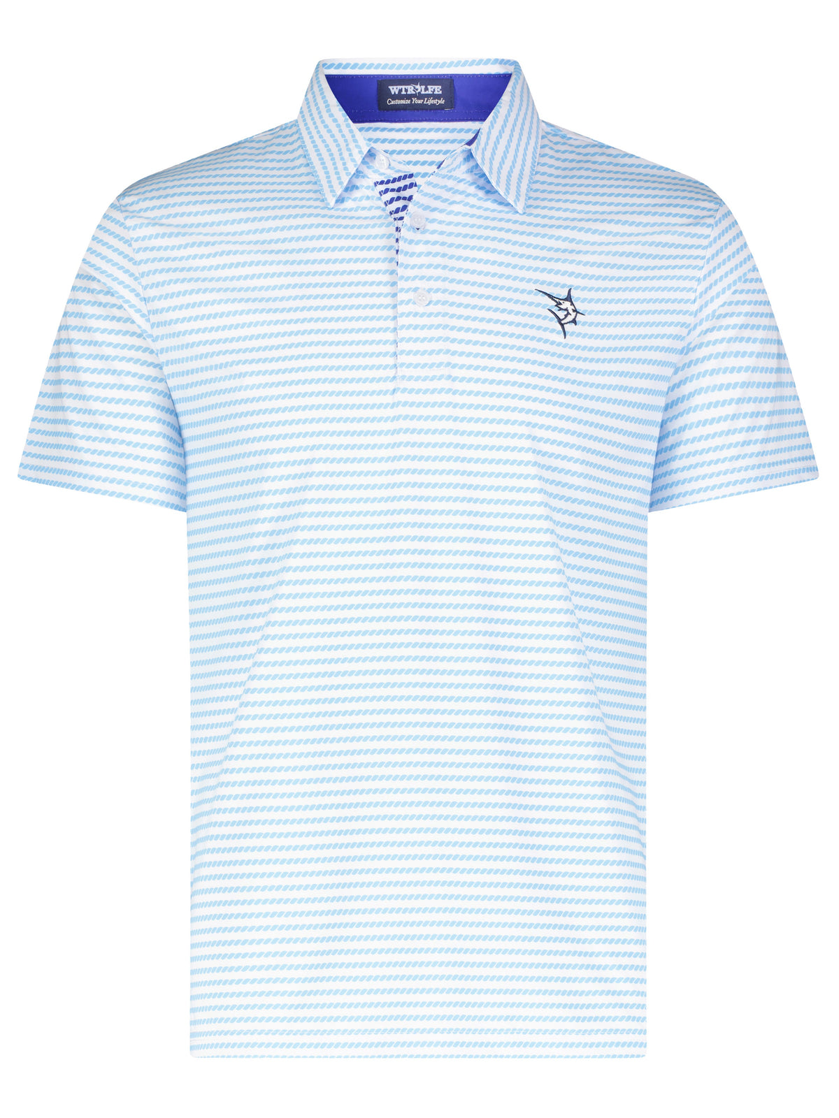 White Water Life Dockline Gestreiftes Poloshirt