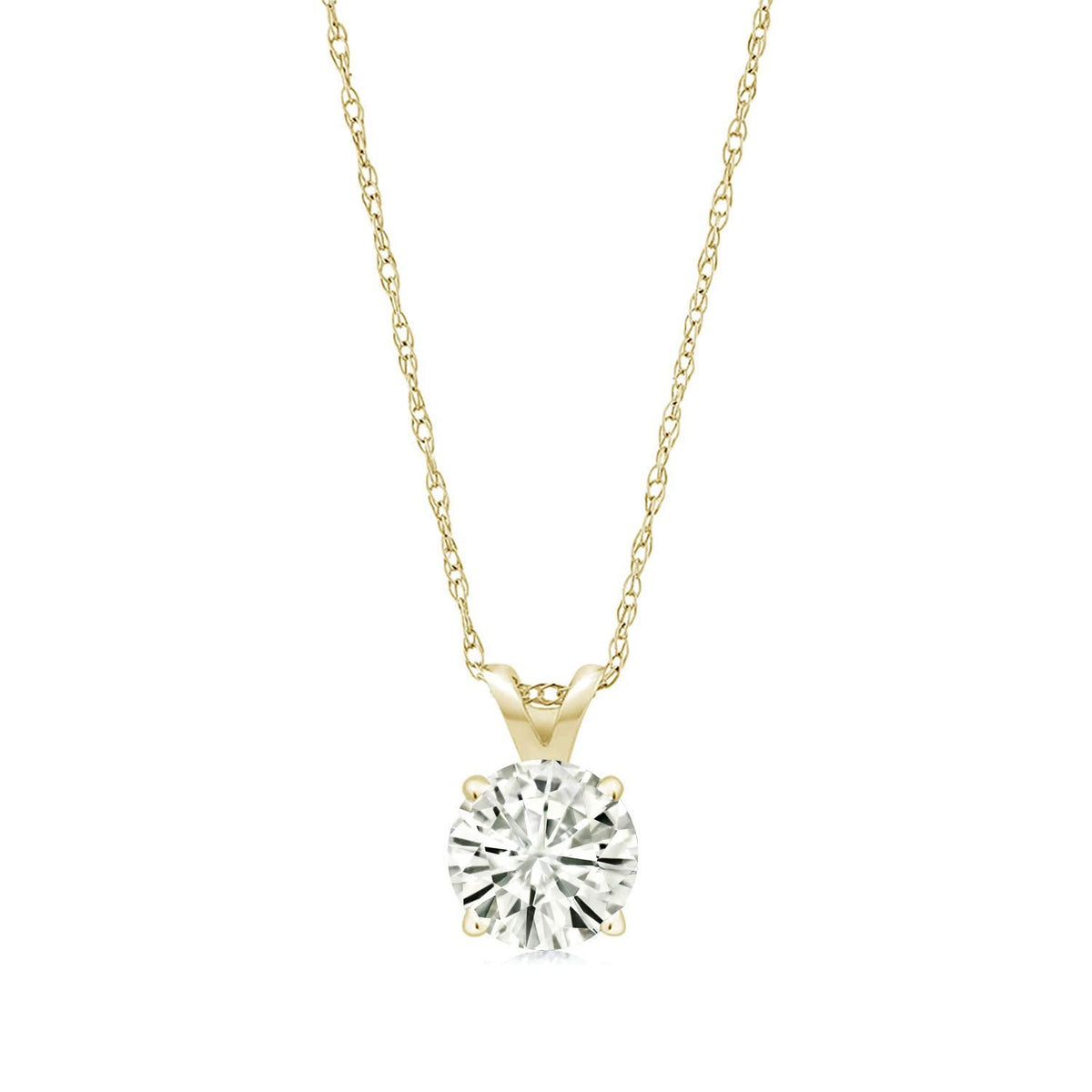 Collier solitaire en moissanite VossAgin