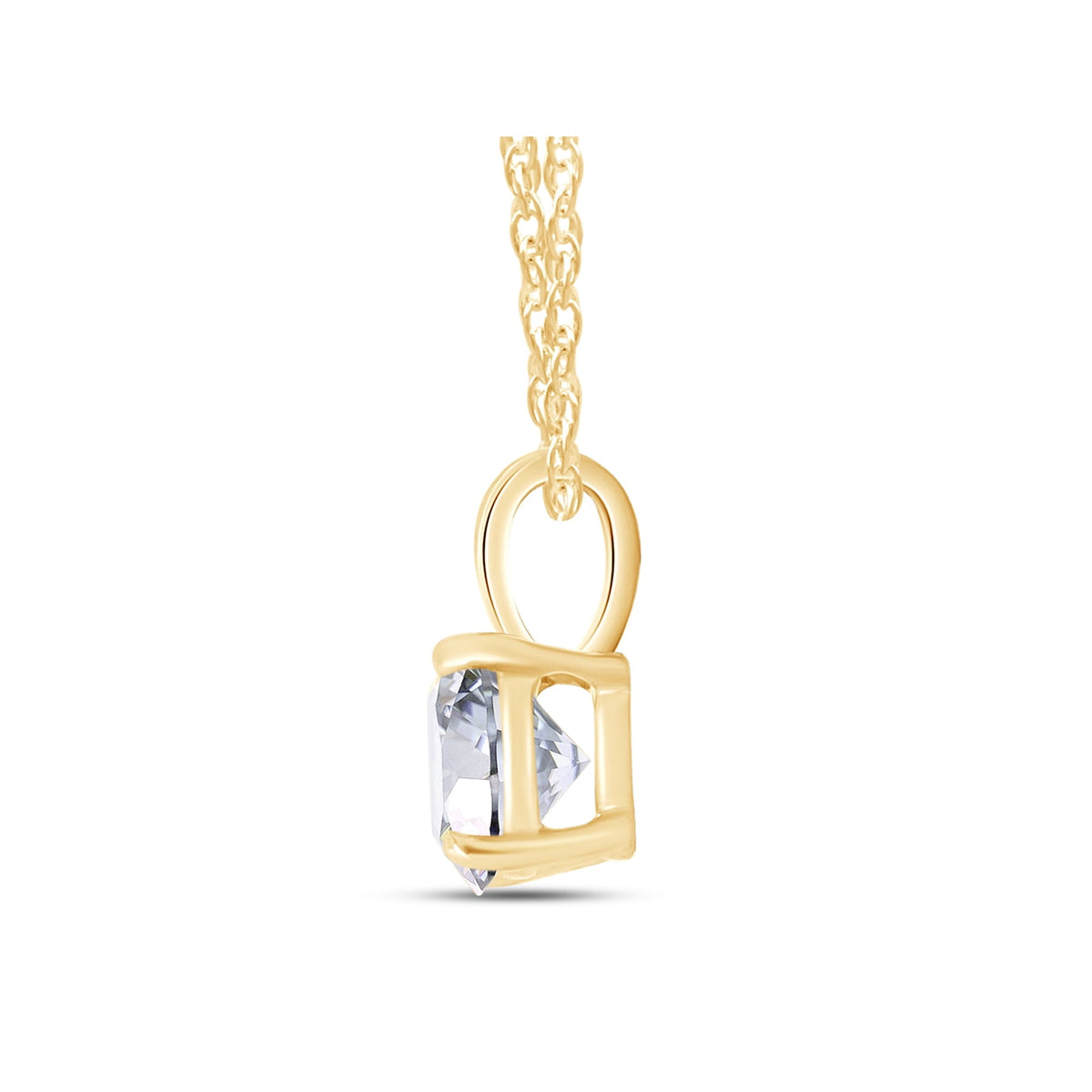 Collier solitaire en moissanite VossAgin