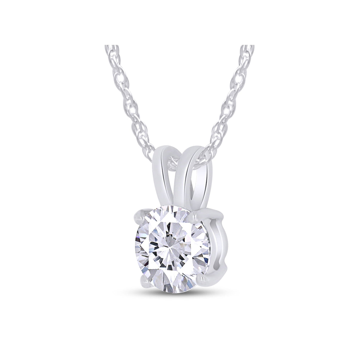Pendentif solitaire diamant rond VossAgin