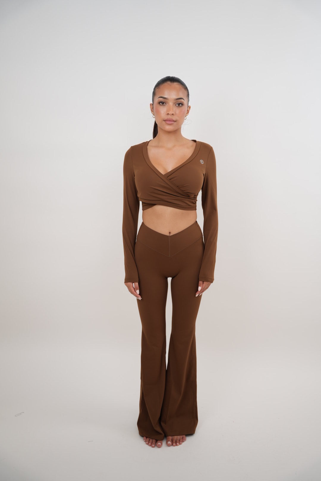 Kimith Women's I Am Present Flare Leggings