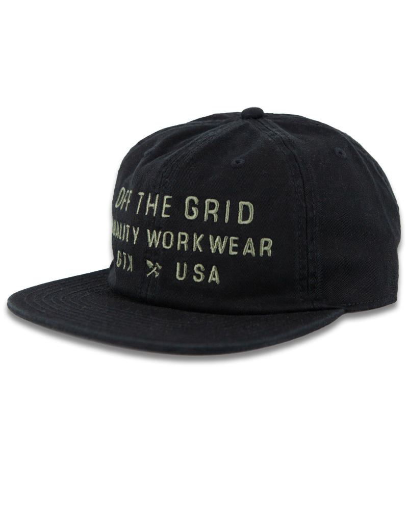 Off The Grid Surplus - Plated Hat - Black - One