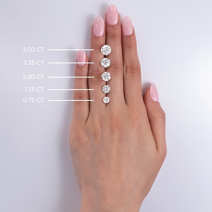 Boucles d'oreilles puces diamant VossAgin