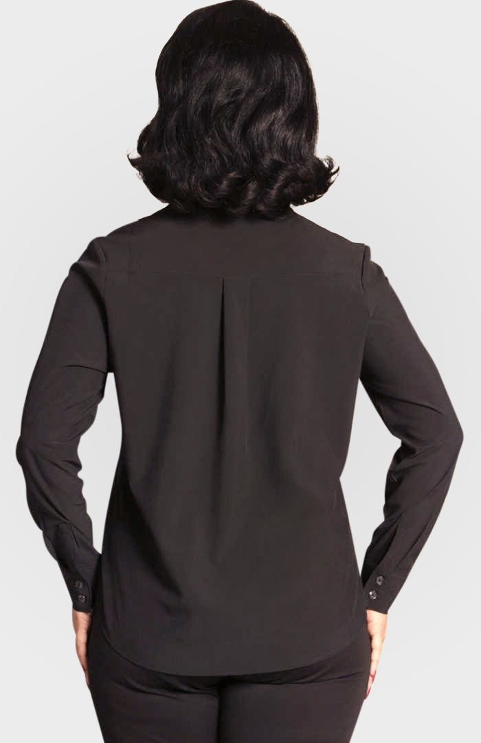 Buki Women's Resort Vee Long Sleeve Popover Shirt