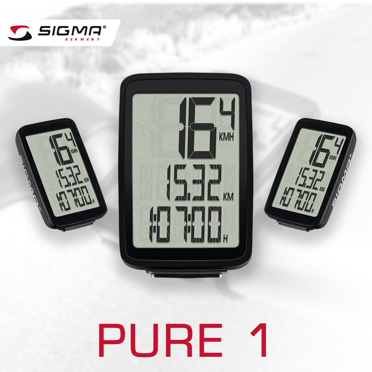 Compteur de vélo Zeitbike Sigma Pure 1 ATS