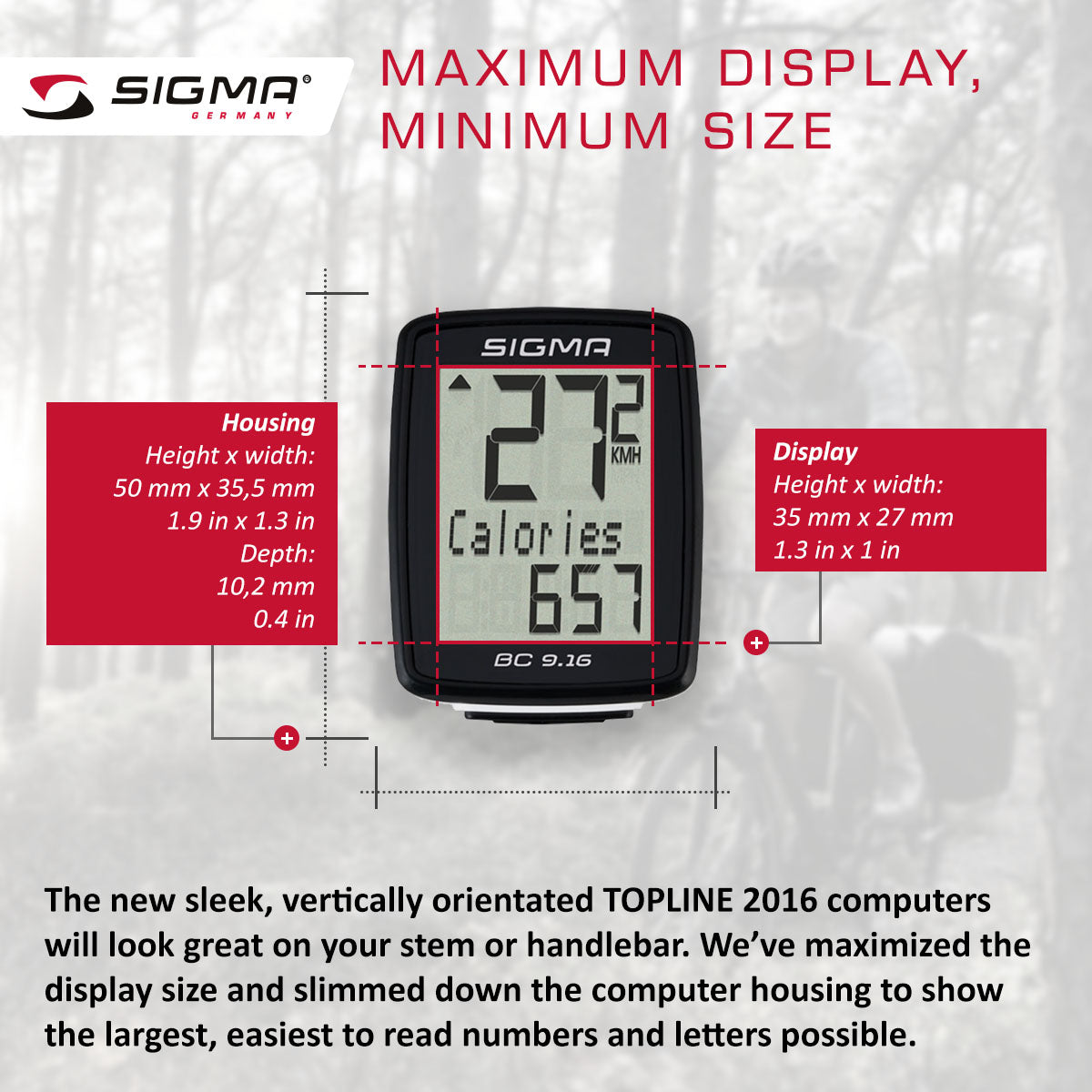 Sigma BC 9.16 ATS Fahrradcomputer