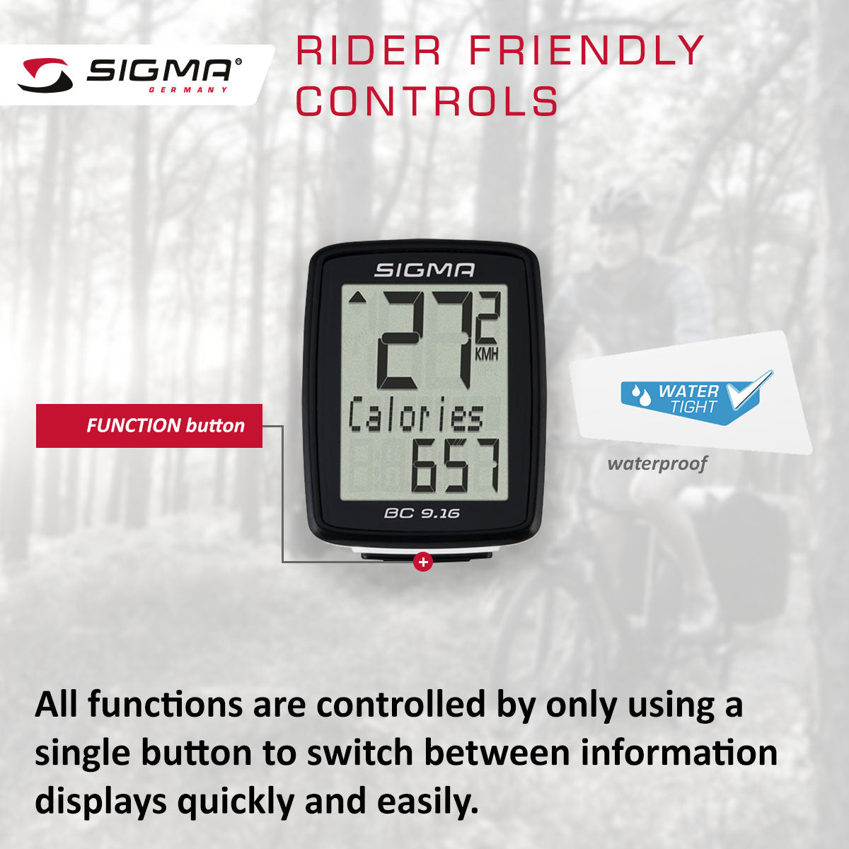 Sigma BC 9.16 ATS Fahrradcomputer