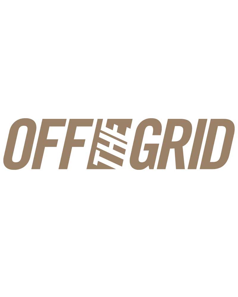 Calcomanía con el logo de Off The Grid Surplus