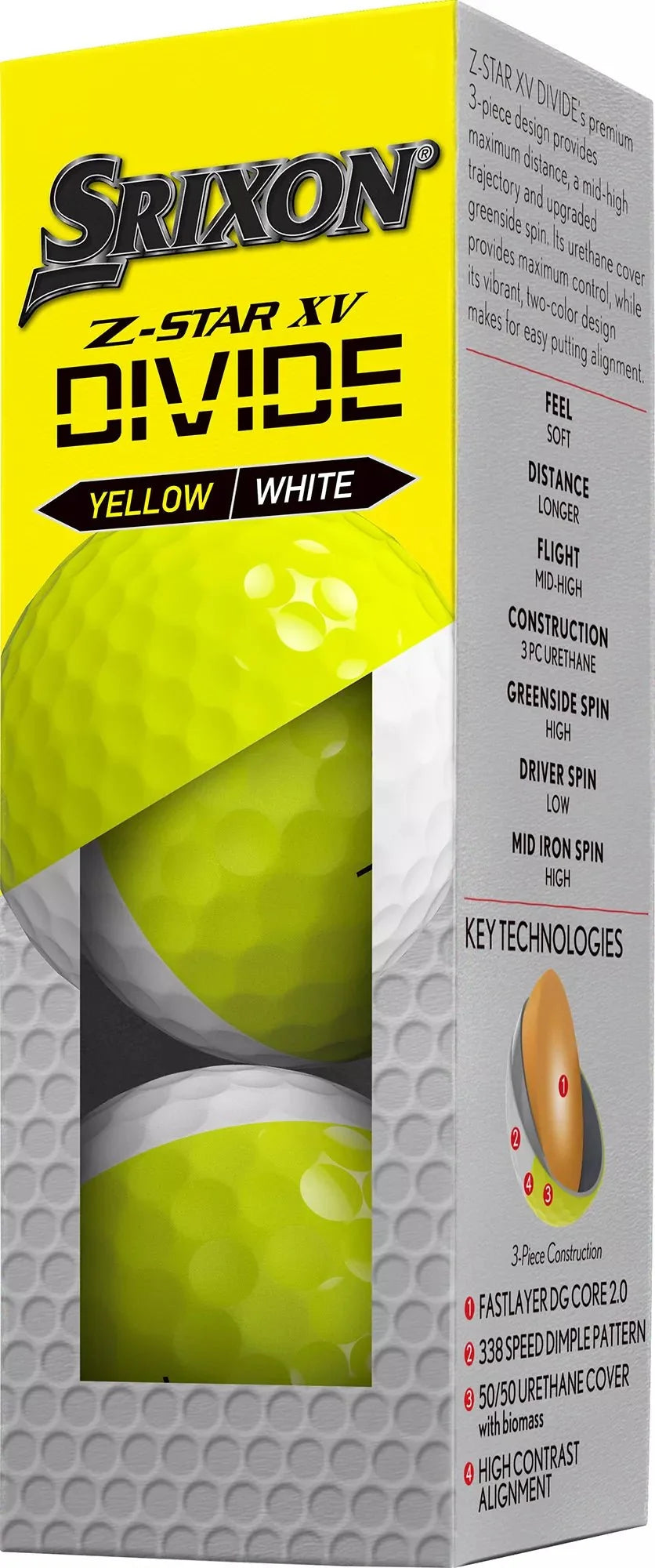 Srixon Z-Star XV Divide Golf Balls