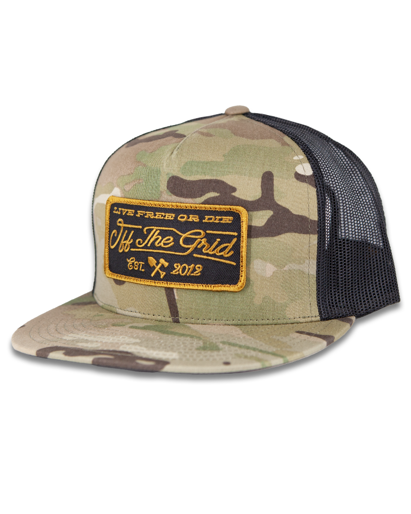 Off The Grid Surplus - Stamped Snapback Hat - MULTICAM - ONE