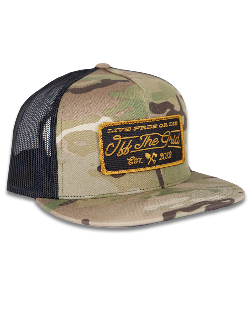 Off The Grid Surplus - Stamped Snapback Hat - MULTICAM - ONE