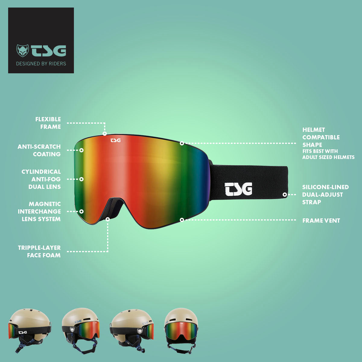 TSG Four S Pro Goggles