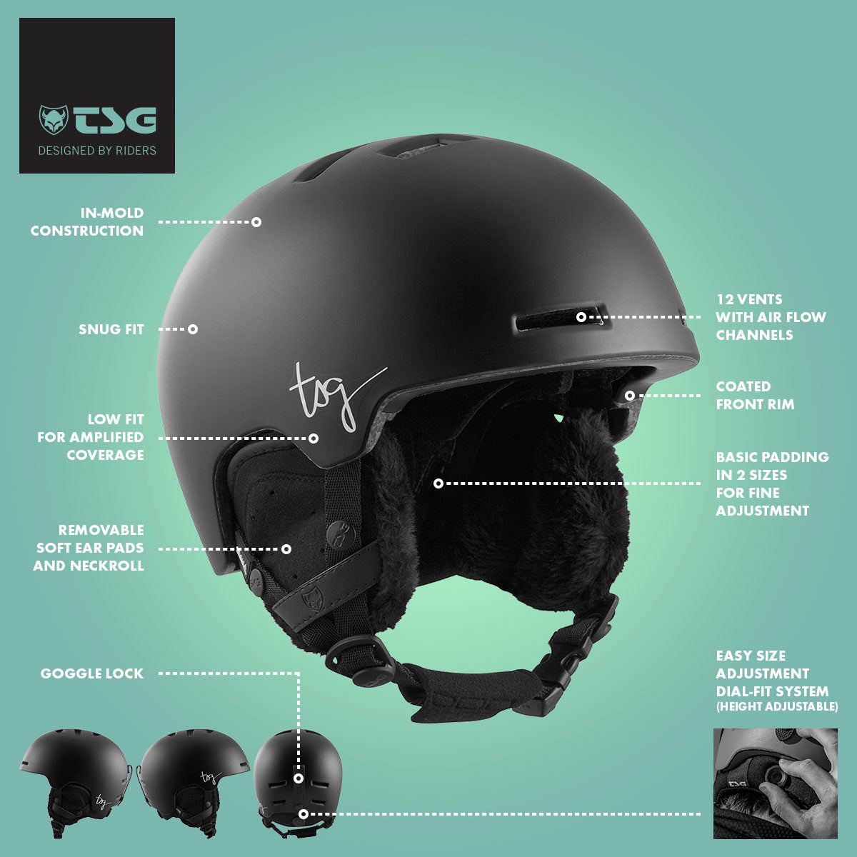 ZEITBIKE - TSG - Women's Ski/Snowboard Helmet - Cosma 2.0 - View 5