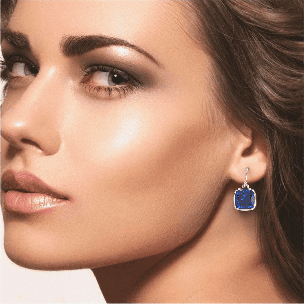 Boucles d'oreilles pendantes taille coussin VossAgin