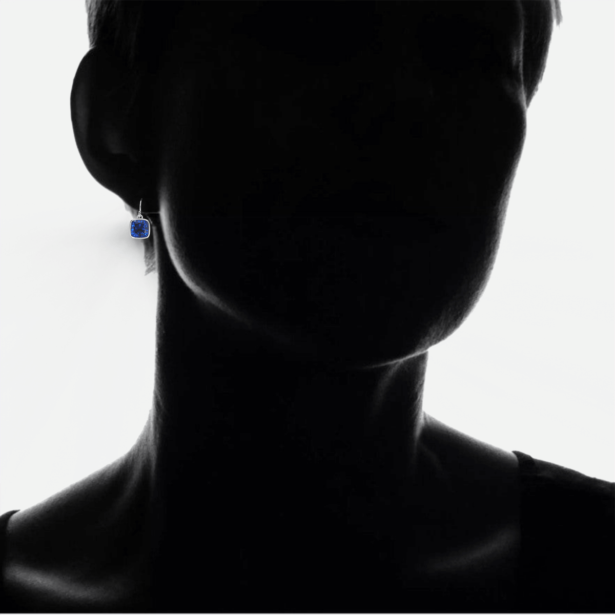 Boucles d'oreilles pendantes taille coussin VossAgin
