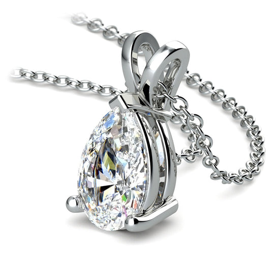 VossAgin Pear-Cut Diamond Pendant