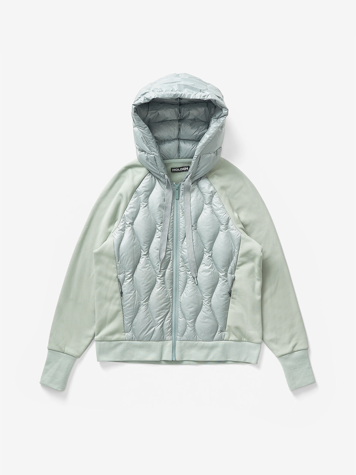 Holden Outerwear Daunen-Kapuzenjacke Schiefergrau