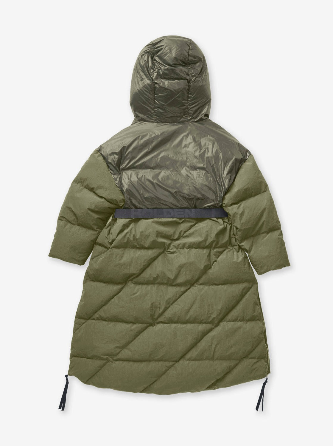 Chaqueta larga de plumón Holden Outerwear en verde piedra