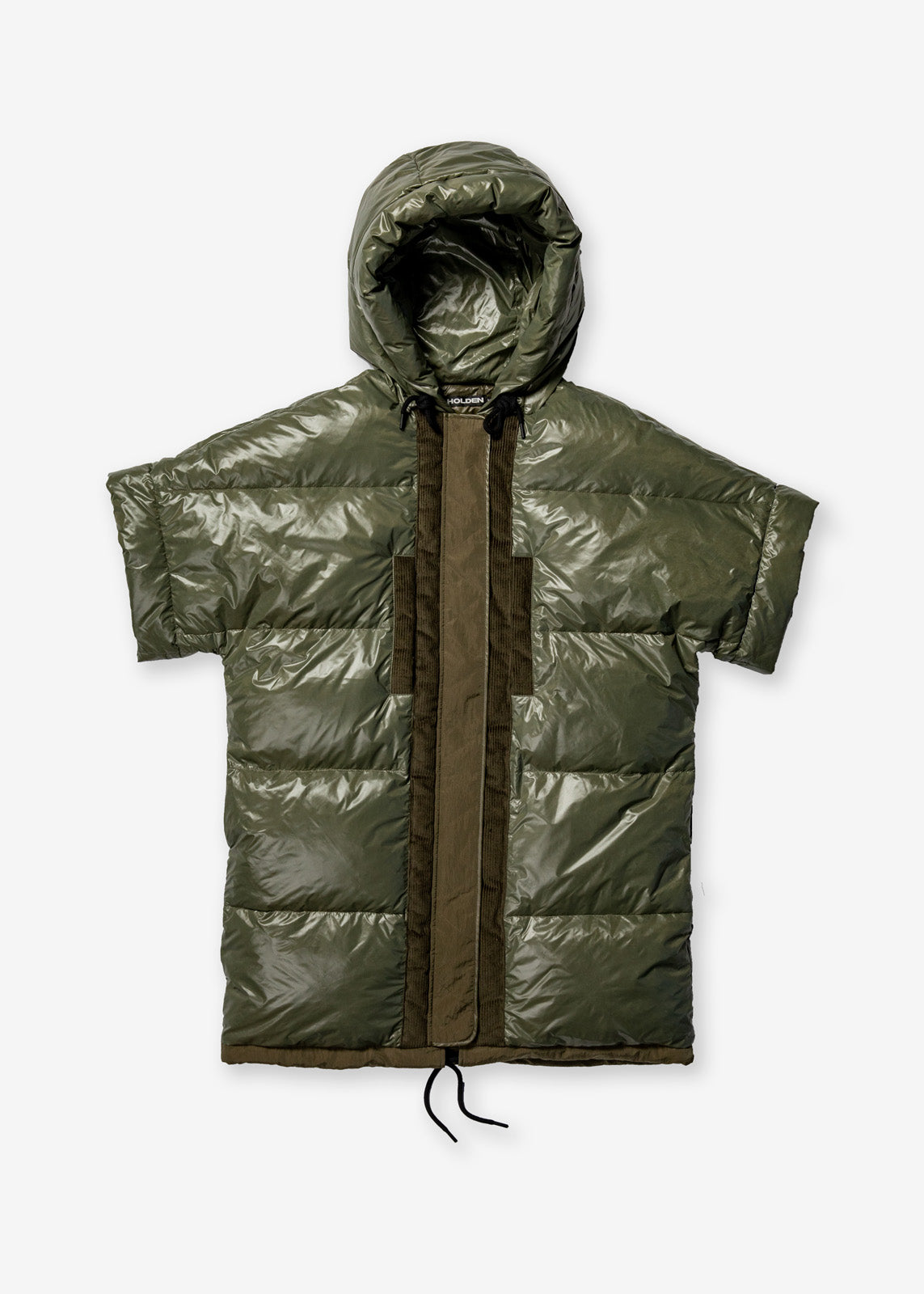 Chaleco largo de plumón Holden Outerwear en color oliva