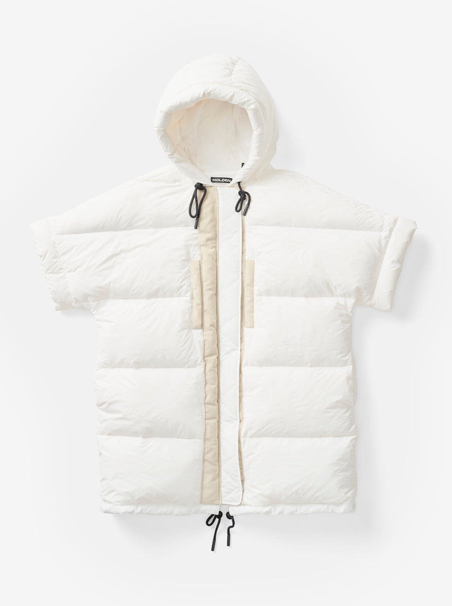 Holden Outerwear Lange Daunenweste Perle
