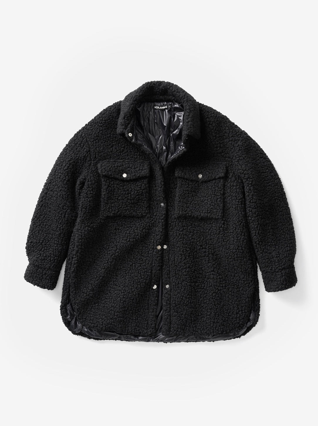 Chaqueta tipo camisa de lana acolchada con sherpa de Holden Outerwear