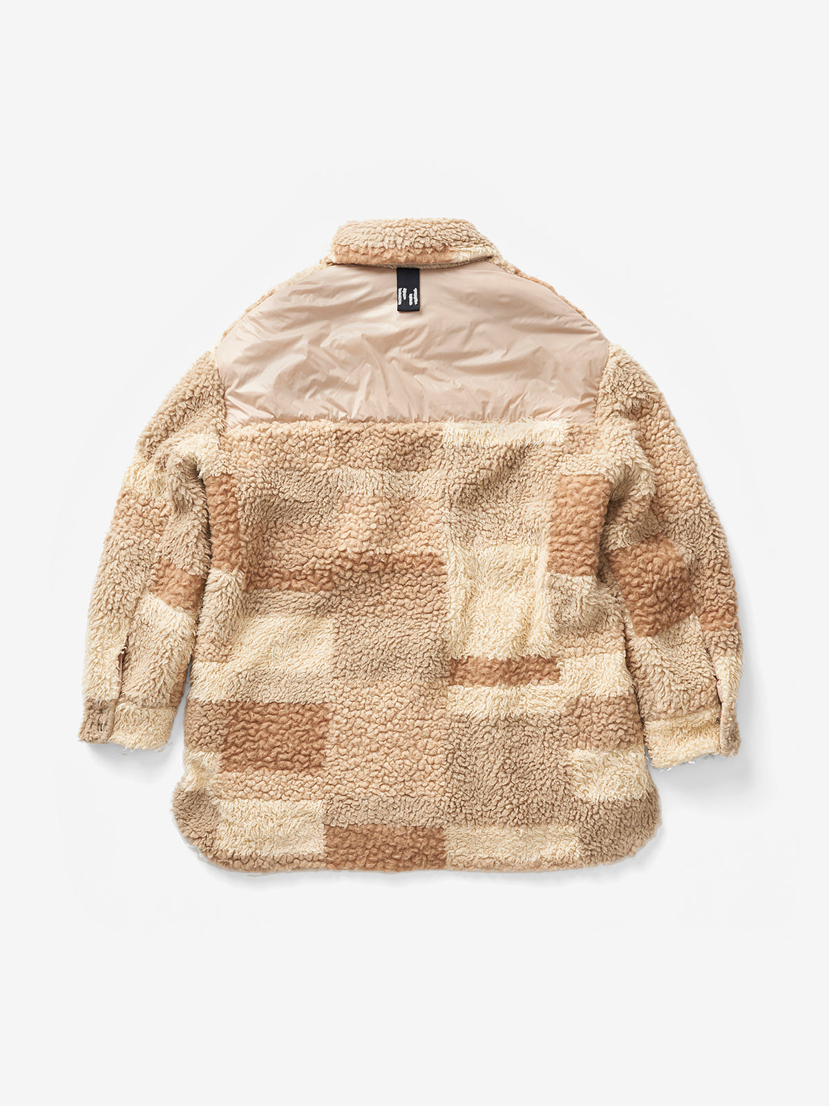 Holden Outerwear Wattierte Woll-Sherpa-Hemdjacke - Natural Mix