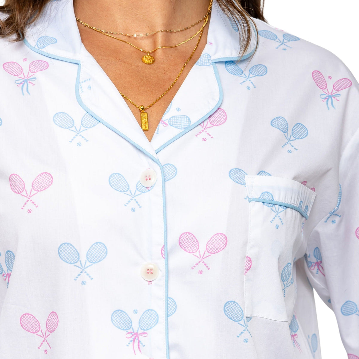 Conjunto de pijama Sant and Abel con lazos de tenis