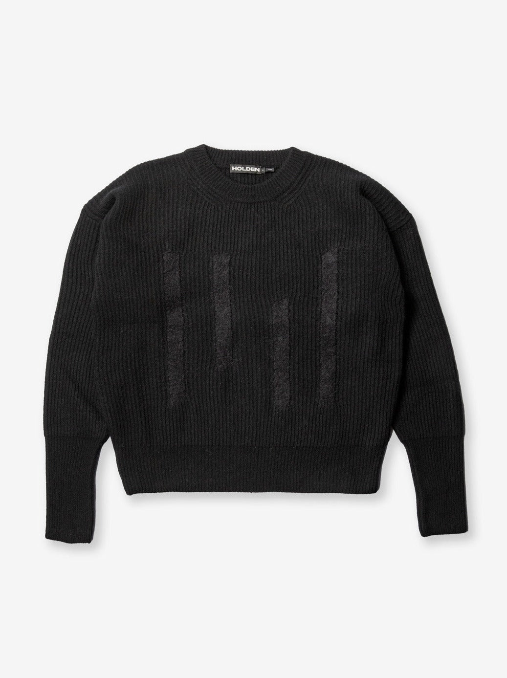 Holden Outerwear Wool Icon Pullover Schwarz