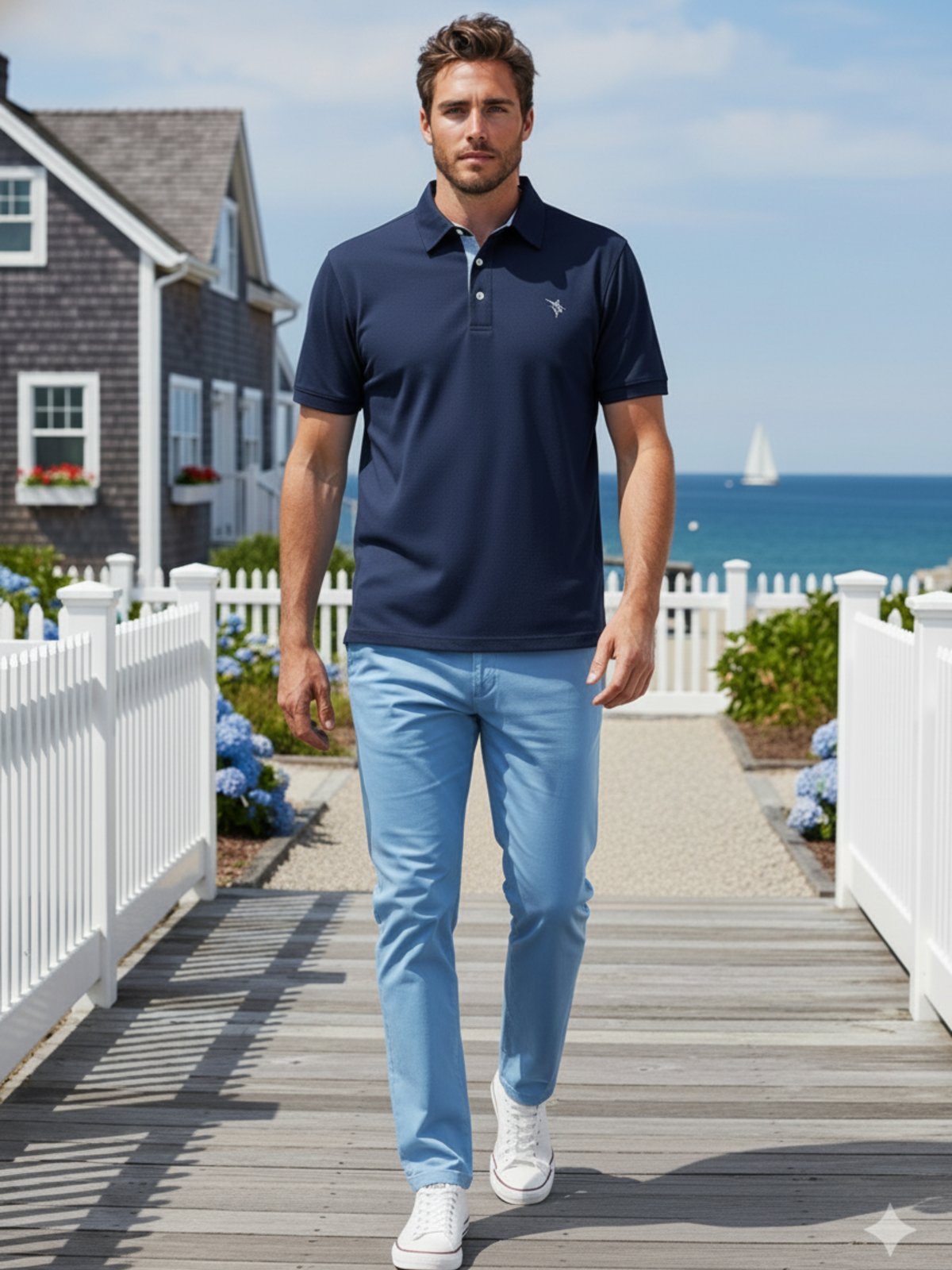 Polo de performance White Water Life Coastline Marine