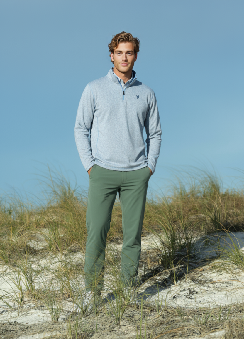 White Water Life Montauk Quarter Zip de peso medio