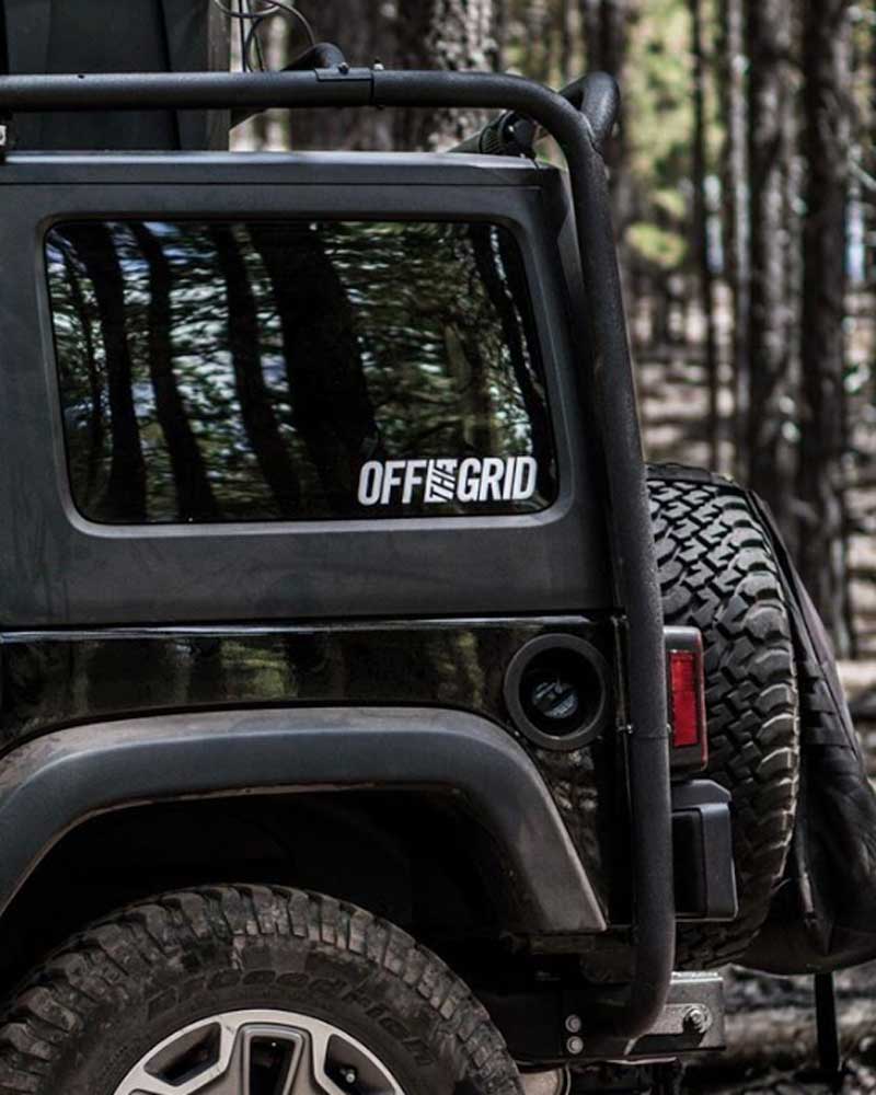 Off The Grid Surplus - OFF THE GRID Solid Logo Decal - 7 Colors - White - ONE