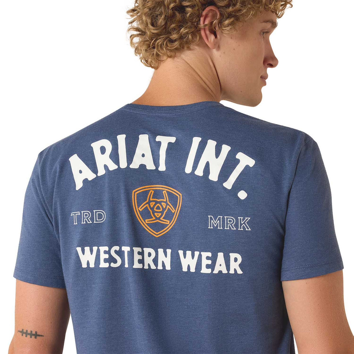 Ariat Mens Outline Shop Short Sleeve Western Wear Tee
