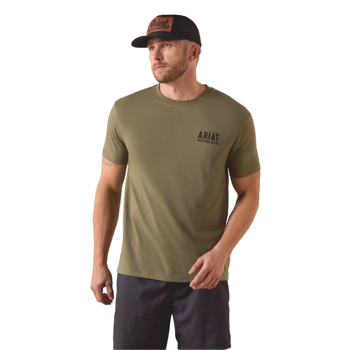 Ariat Mens Outline Shop Short Sleeve Western Wear Tee