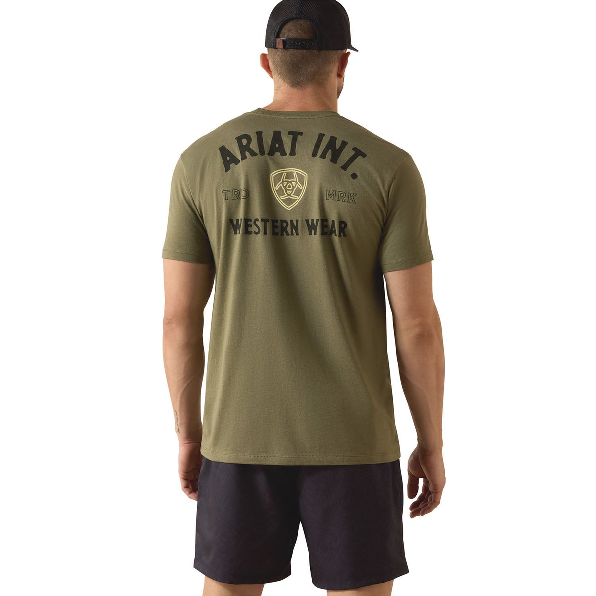 Ariat Mens Outline Shop Short Sleeve Western Wear Tee