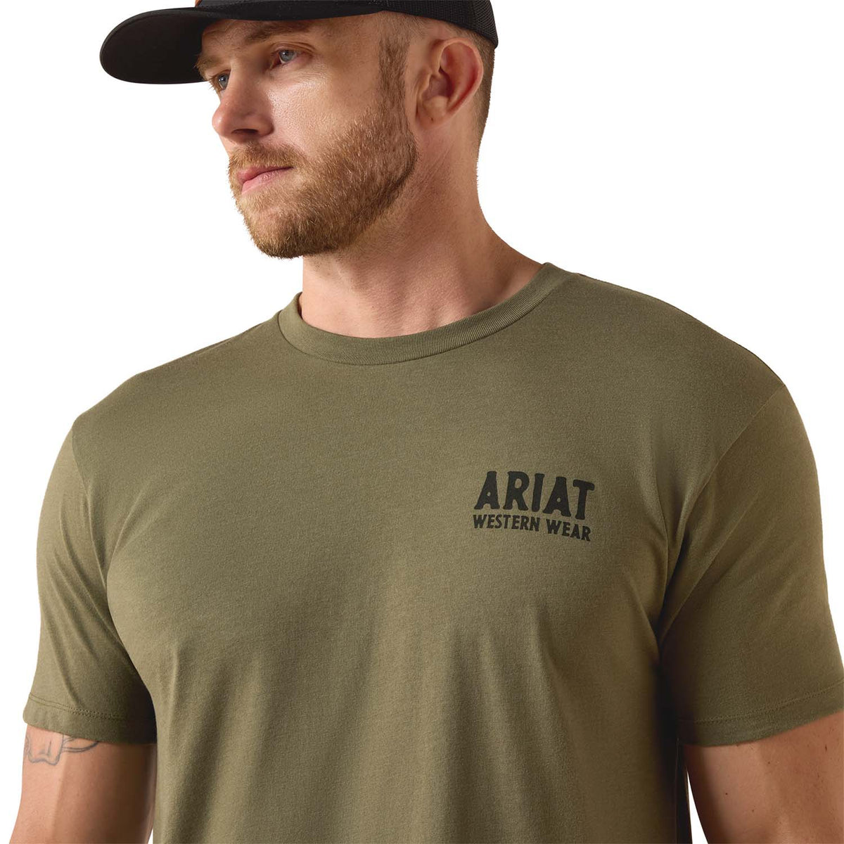 Ariat Mens Outline Shop Short Sleeve Western Wear Tee